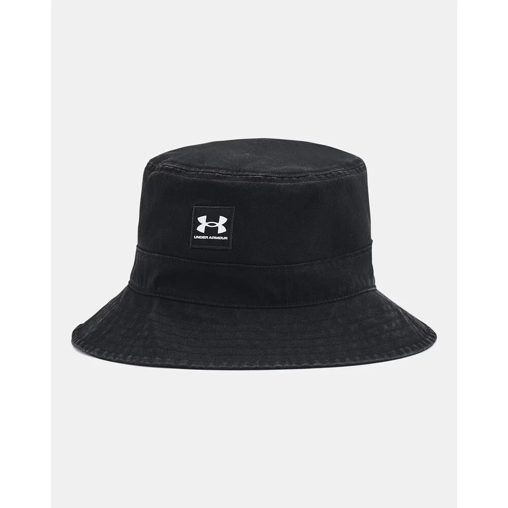 Under Armour Essential 1376704-001 Bucket Hat Men's L Black Twill Cotton UPS1340